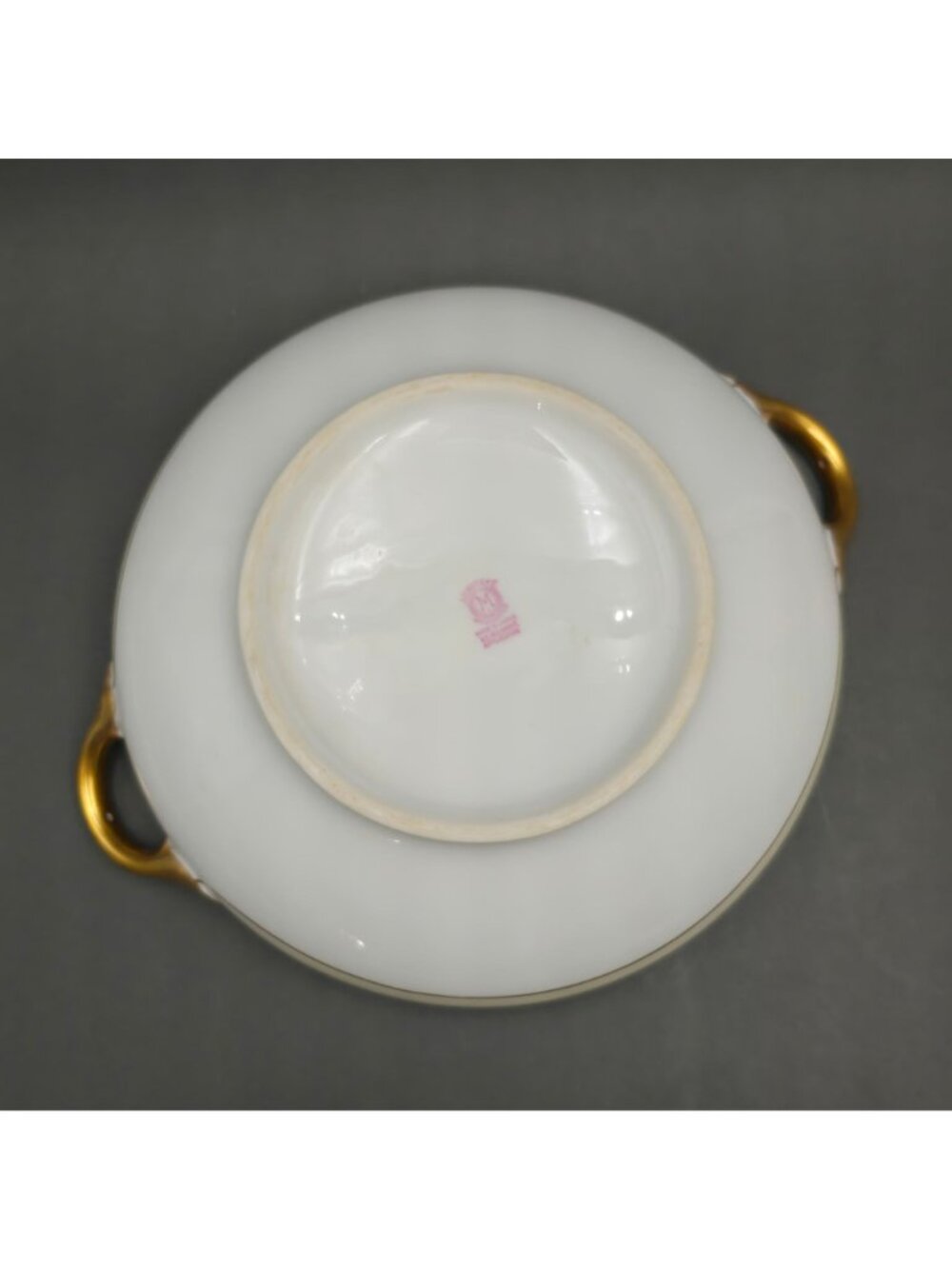 Antique Noritake Chanfaire Covered Vegetable Tureen Round Gold Trim 10" - Picture 9 of 13